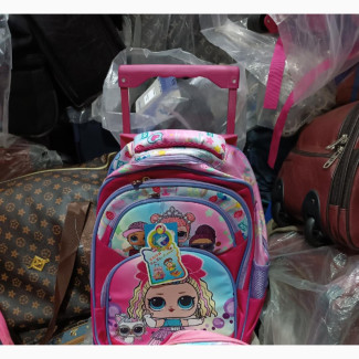 LOL Set of 3 in 1 Girls 16 Inches Trolley School Bag