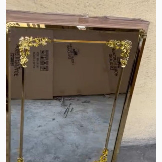 Black and Golden Plated Designer Mirror
