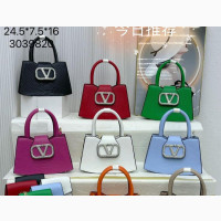 Valentino 2 in 1 Croc Skin Leather Handbag Bag