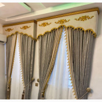 Turkish Design Curtains With Antic Board and Frames