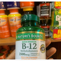 Nature#039;sbounty Vitamin B12(Methylcobalamin)-300 Dissolve Tab