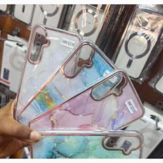 Samsung Galaxys23fe Luxury Shiny Marble IMD Border Slim Case