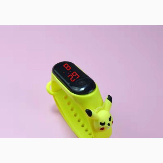 Children#039;s Electronic Watch Doll, LED Cartoon Buttons, Yellow