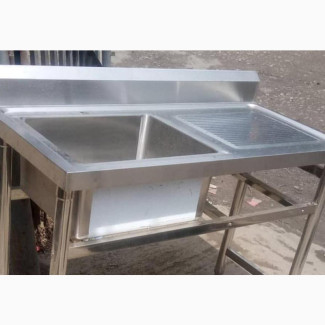 Brand New Industrial Single Sink With Side Compartment (Kitchen Sink)