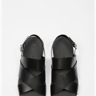Zara Men#039;s Strappy Leather Sandals - Classy and Authentic