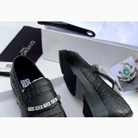 Givenchy Men#039;s Black Leather Coperate Shoe