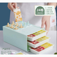 Silicon Ice Cube Tray Maker With 10 Popsicle Mold