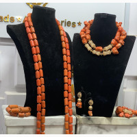 Couple Coral Set - Unisex Beaded Jewelry