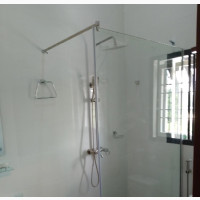 Fixed Glass Shower Cubicle Without Door