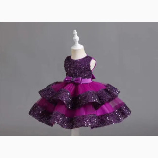 Elegant Toddler Purple Dress