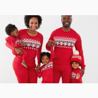 Family Christmas Pyjamas in Red