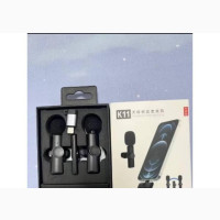 2in1 Wireless Microphone, iPhone Android With 2 Mic