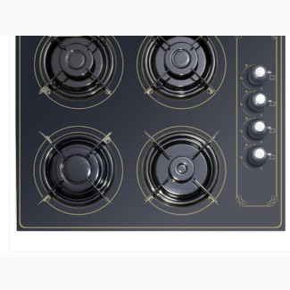 Buy Luxell Rustic Black Glass Gas Cooker