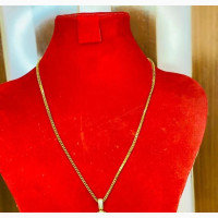 Cross Cuban Pendant and Chain(Thick Tiny)