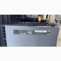 Dark Grey Kitchen Door with Vision Panel