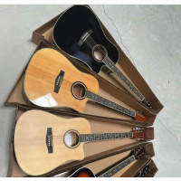 Acoustic Box Guitar With Bag and Strap Brown