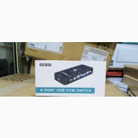 4 Port Manual USB 2.0 KVM Switch 4 in 1 Out