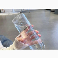 Transparent Plastic Water Bottle With Time Scale