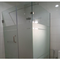 Frameless Shower Cubicle With Frosting Volume 3