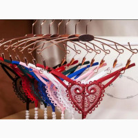 Embroidery Flower Beads G-String Women Panties