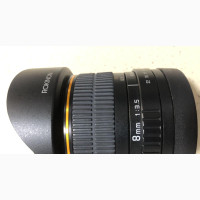 Rokinon 8mm F/3.5 HD Fisheye Lens With Removable Hood