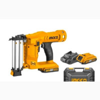 Ingco Li-Ion Cordless Brad Nailer Kit 20V With Two Batteries