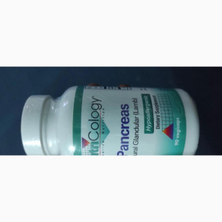 Nutricology, Pancreas, Natural Glandular (Lamb), 90 Vegicaps