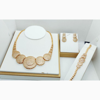Real Aaa+ Zirconia Jewelry Set (Silver, Gold)