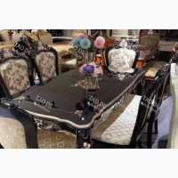 Royal Carved Wooden Dinning by Six Chairs