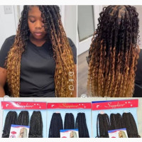 Crochet Goddess Braids, 1pack Full Install