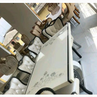 Luxury Marble Dining Table Set with 8 Chairs