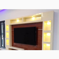 Luxury Wooden TV Console / Stand With LED Lights