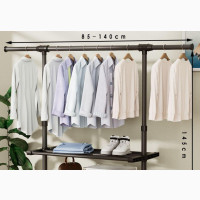 Metal Clothes Hanger With Multi Purpose Rack