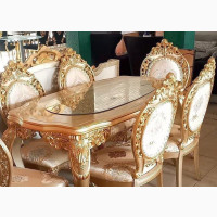 Golden Royal Dining Table and Chairs