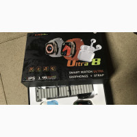 Ultra 8 Smart Watch + Earphones + 2 Straps