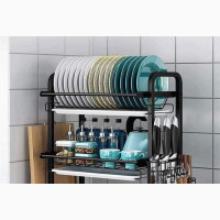 Stainless Steel Plate Dish Rack 3 Layers - Brand New