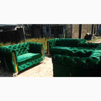 Green Tufted Sofa