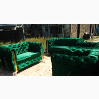 Green Tufted Sofa