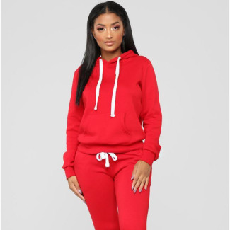 Red Unisex Hoodie and Joggers