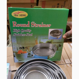 6pcs Stainless Steel Round Strainer Set