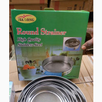 6pcs Stainless Steel Round Strainer Set