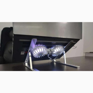 Aluminum Laptop Cooling Stand with Built-in Fans