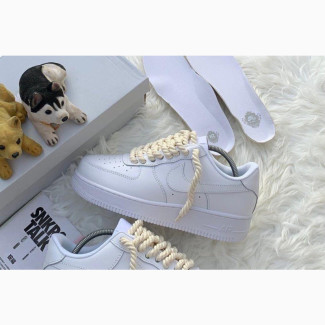 Chunky Lace White Sneakers