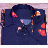 Blue Flower Shirt - Exclusive Casual Wear