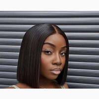 12 Inches Human Hair Bob Tpart Closure
