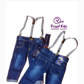 Boys Suspender Denim