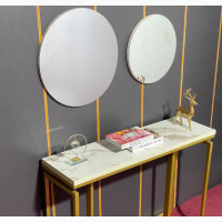 Console Table with Round Mirror - Brand New Home Interiors Table
