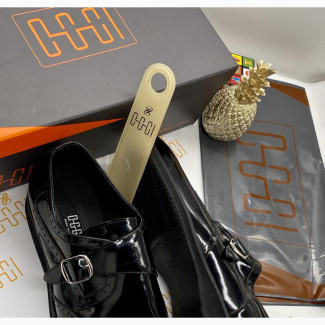 Italian Oggi Black Leather Shoe for Men