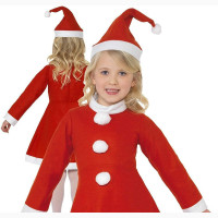 Adorable Little Miss Santa Costume for Girls - Brand New