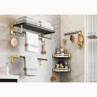 Black an Gold Bathroom Accessories